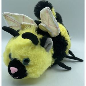 Gish Bumble Bee Vintage Plush Stuffed Animal 10" Posable Legs Insect Honey Comb